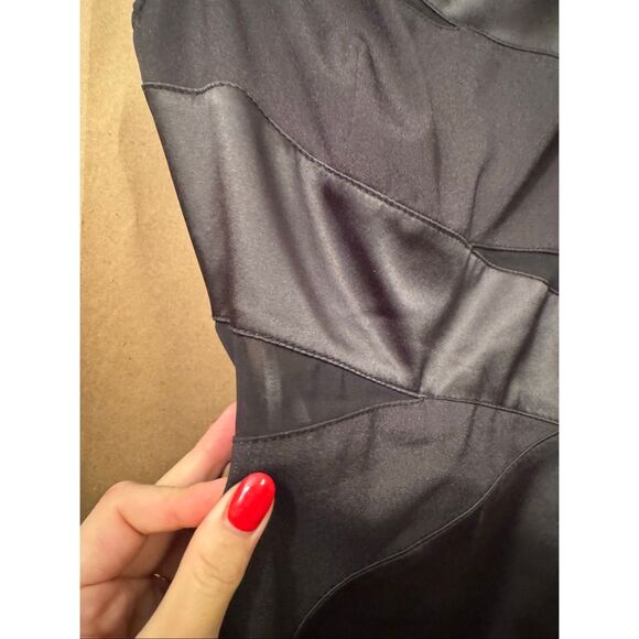 Karen Millen England Silk Little Black Dress - Picture 4 of 9